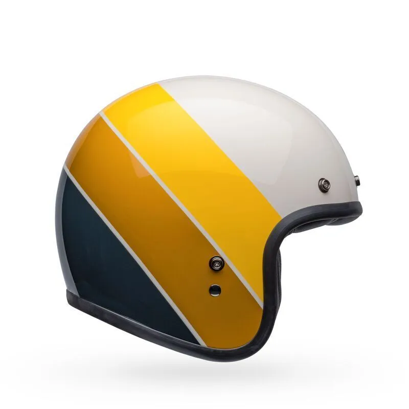 bell custom 500 helmets australia BLACK/GOLD MOTORCYCLE HELMET Meets the FMVSS 218 Standard The Bell Custom 500 helmet is a modern take on the classic 1950s helmet design Bell Custom 500 Chief Helmet
