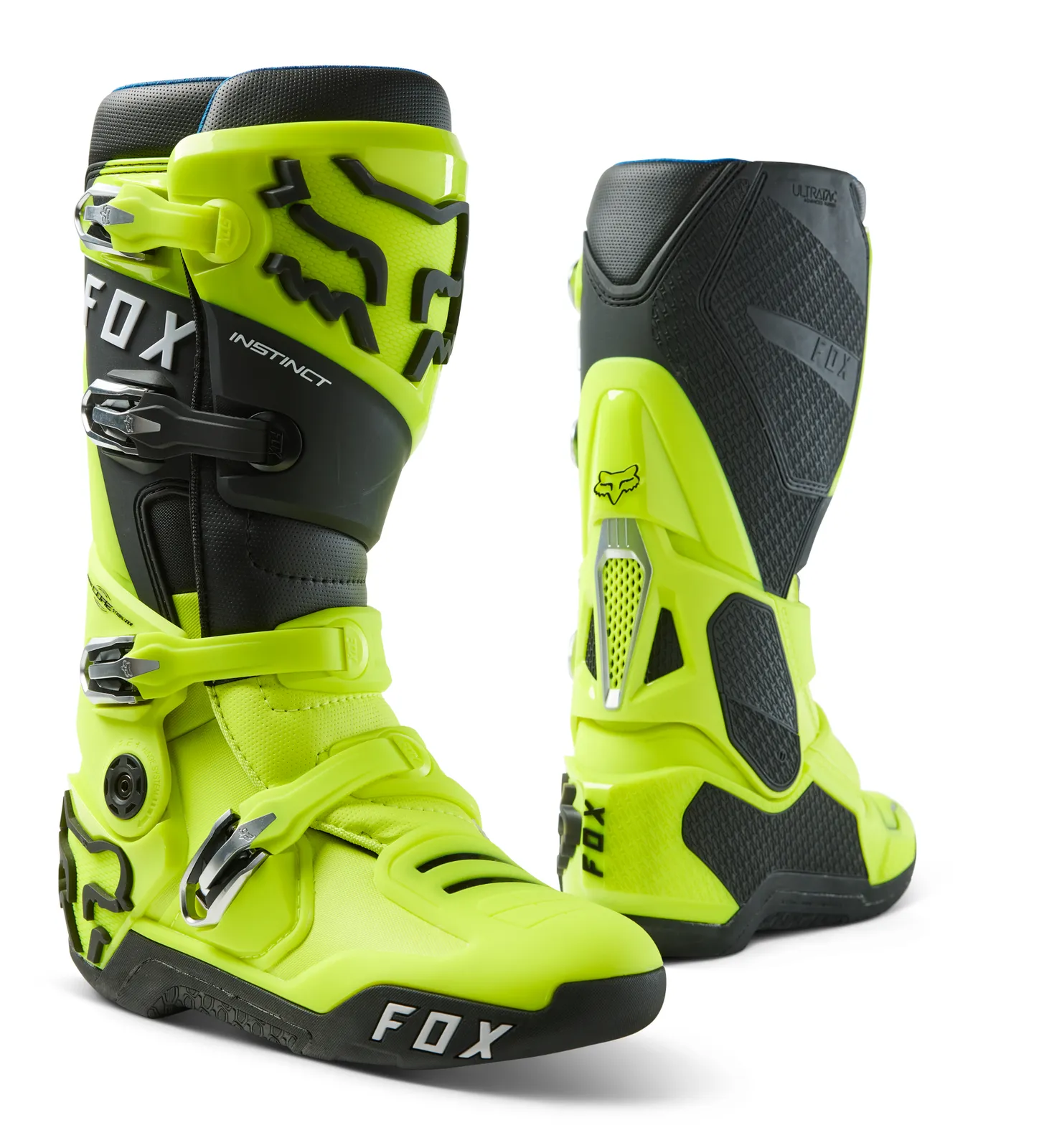 Fox Instinct Boot - Flo Yellow - 8 - SKU:FO243471308