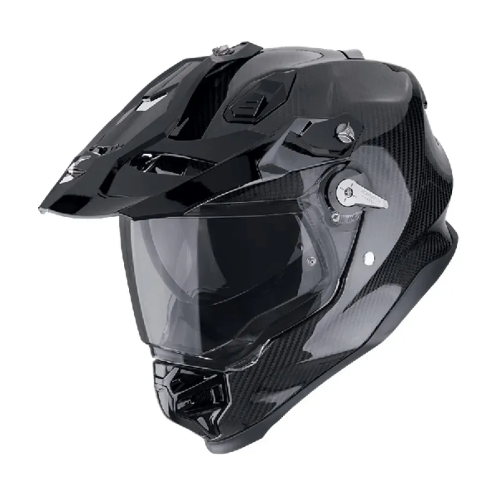 ScorpionExo ADF-9000 Carbon Solid Helmet - Black Carbon - XS - SKU:SE1842610302