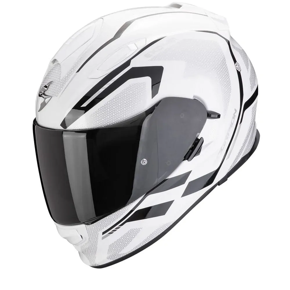 ScorpionExo Exo-491 Kripta Helmet - White/Black - XS - SKU:SE484506302