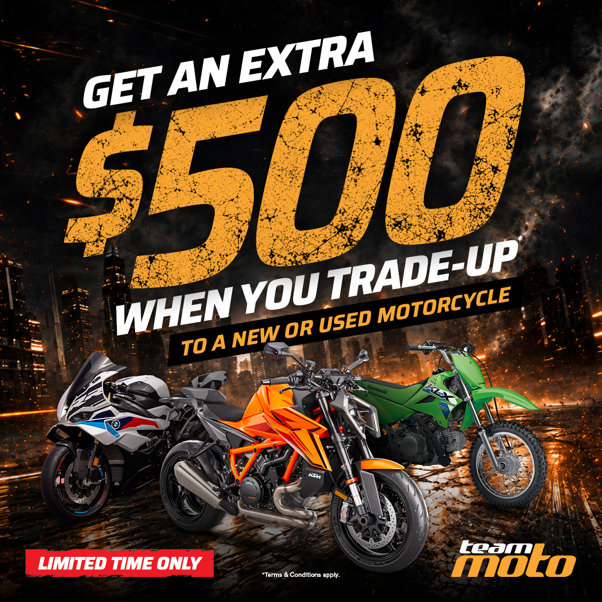 TeamMoto Trade Up Offer