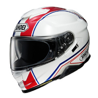 Shoei GT-Air II Panorama Helmet TC-10 - White/Red - XS