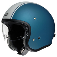Shoei J.O Carburettor Helmet TC-2 - Blue/Grey - XS