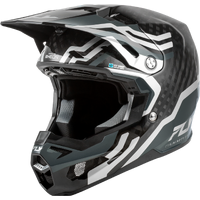 Fly Racing 2026 Formula S Carbon Byte MX Helmet - Black Carbon/Grey/Silver