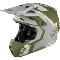 Fly Racing 2026 Youth Formula CP Seal MX Helmet - Matte Stone/Khaki/Olive