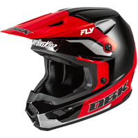 Fly Racing 2026 Kinetic Helmet SE DBK MX Helmet - Black/Red/Grey
