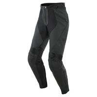 Dainese Ladies Pony 3 Perforated Leather Pants - Matt Black