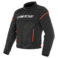 Dainese Air Frame D1 Tex Jacket - Black/White/Fluro Red
