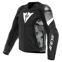 Dainese Avro 5 Leather Jacket - Black/White/Anthracite