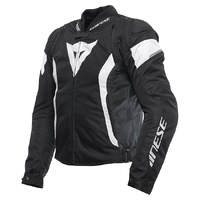 Dainese Avro 5 Tex Jacket - Black/White/Black