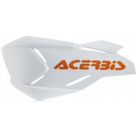 "ACERBIS HANDGUARDS X-FACTORY SPOILERS WHITE ORANGE"