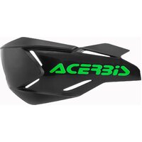 "ACERBIS HANDGUARDS X-FACTORY SPOILERS BLACK GREEN"