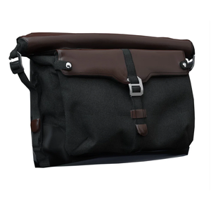  OEM All-Weather Vinyl Messenger Bag with Shoulder Strap -Black/Brown  2883500-FBA