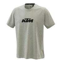 KTM OEM PURE LOGO TEE GREY MELANGE LARGE (3PW210025804)