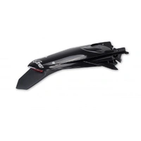 UFO Enduro Rear Fender W/Led - KTM EXC/EXC-F 20-23 - Black