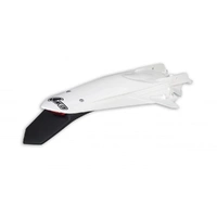 UFO Enduro Rear Fender W/Led - KTM EXC/EXC-F 20-23 - White