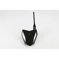 UFO Kawasaki Front No. Plate - KLX110 10-25 - Black