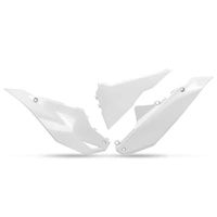 UFO Side Panels - Kawasaki  KX250F 25/KX450F 24-25 - White