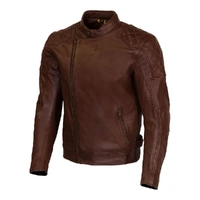 Merlin Chester D3O Leather Motorcycle Jacket - Brown