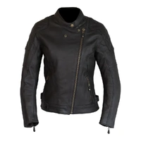 Merlin Womens Bristol D3O Leather Motorcycle Jacket - Black