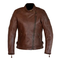 Merlin Womens Bristol D3O Leather Motorcycle Jacket - Brown