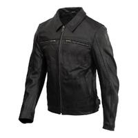 Merlin Kingsbury D3O Leather Jacket - Black