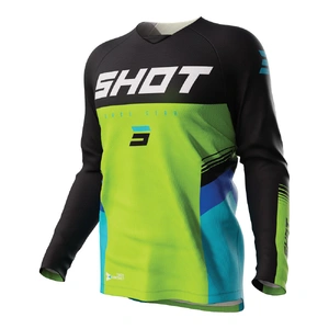 Shot Youth Raw Tracer Jersey - Green - 10/11