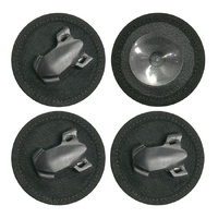 Dri Rider 4 Piece Suction Pad - Black