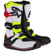 Alpinestars Tech T Trials Boot - White/Red/Fluro Yellow