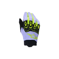Alpinestars 2026 Youth Full Bore V2 MX Gloves - Purple/Fluro Yellow