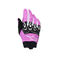 Alpinestars 2026 Womens Full Bore V2 MX Gloves - White/Fluro Pink/Black