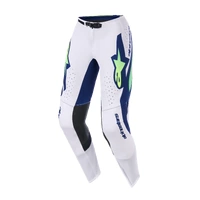 Alpinestars 2026 Supertech Vista MX Pants - Light Grey/Fluro Yellow/Blue