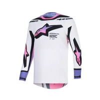 Alpinestars 2026 Supertech Pro Vista MX Jersey - White/Purple/Black