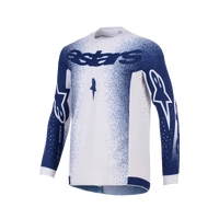 Alpinestars 2026 Supertech Scenz MX Jersey - Light Grey/Dark Blue