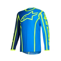Alpinestars 2026 Fluid Apex MX Jersey - Blue/Fluro Yellow
