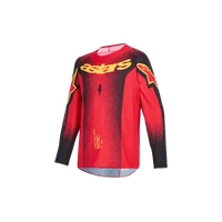 Alpinestars 2026 Youth Supertech Scenz MX Jersey - Red/Black/Yellow