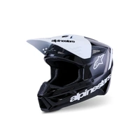 Alpinestars 2026 SM-3 Radium MX Helmet - Black/White/Grey/Glossy