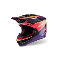 Alpinestars 2026 SM-10 Era MX Helmet - Pink/Violet/Fluro Yellow/Glossy
