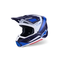 Alpinestars 2026 SM-7 Rise MX Helmet - Blue/White/Glossy