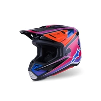 Alpinestars 2026 SM-7 Fuse MX Helmet - Blue/Purple/Pink/Glossy