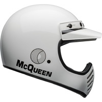Bell Moto-3 Steve McQueen Helmet - White/Black - S