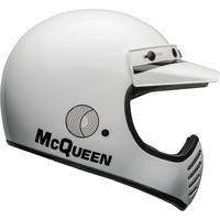 Bell Moto-3 Steve McQueen Helmet - White/Black - XL