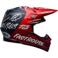 MOTO9 Flex SE Fasthouse DITD Helmet - Red/Navy - S