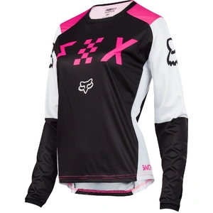 Fox Switch Womens MX Jersey - Black/Pink - L