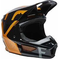 Fox 2022 V1 Skew ECE Helmet - Black/Gold