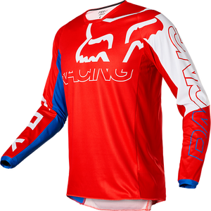 Fox 180 Skew Jersey - White/Blue/Red - S