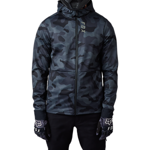 Fox Defend Drive Windblock Zip - Black/Camo - S