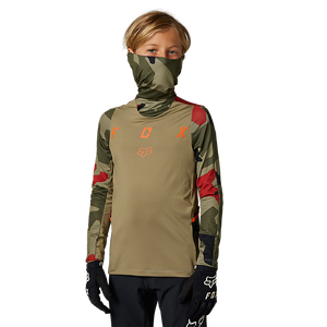 Fox Youth Ranger Drive Jersey - Black/Camo - M