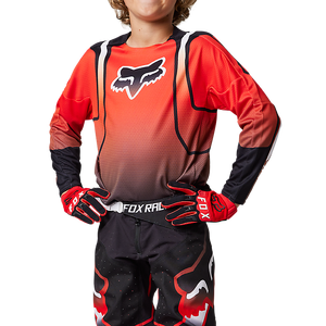 Fox Youth 360 Vizen Jersey - Fluro Red - L
