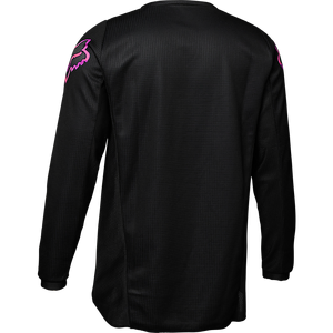 Fox Youth Girls Blackout Jersey - Black/Pink - XL